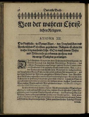 Von der wahren Christlichen Religion.