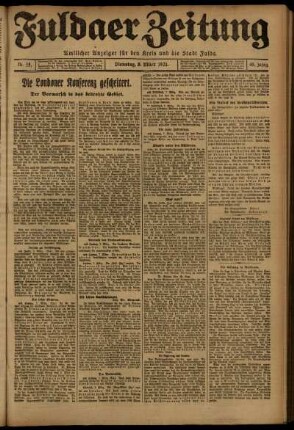 Ausgabe vom Dienstag, den 08. März 1921.