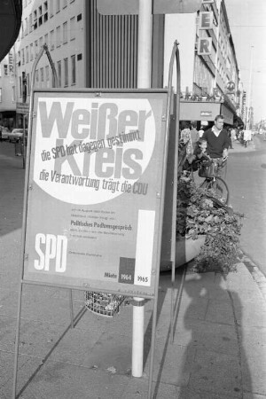 Wahlkampf zur Bundestagswahl 1965.