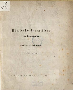 Römische Inschriften