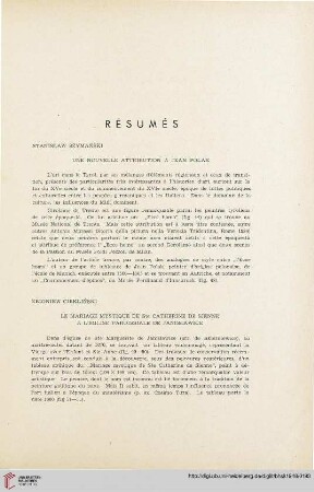 Résumés