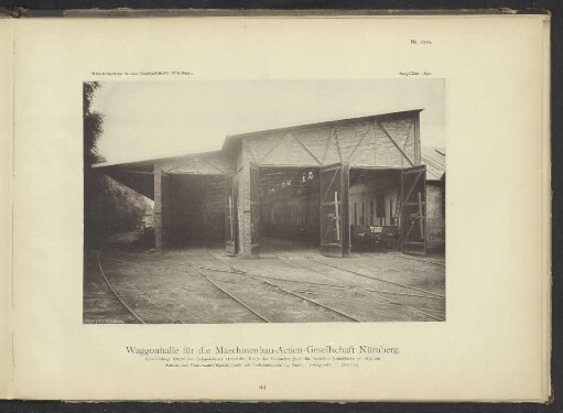 Waggonhalle für die Maschinenbau-Actien-Gesellschaft Nürnberg.