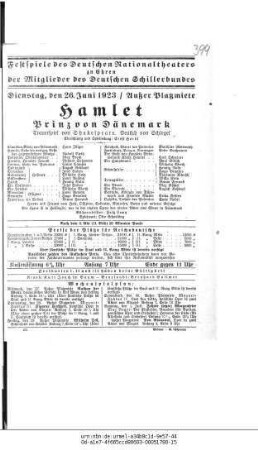 Hamlet Prinz von Dänemark