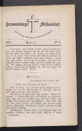 N° 4. April 1879