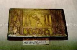 Blechdose für 25 Stück "ZIGARETTEN 1936"