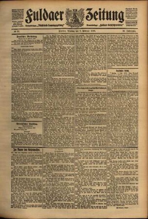 Ausgabe vom Montag, den 08. Februar 1909.