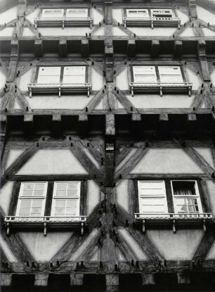 Detail der Südfassade des Rathauses in Esslingen