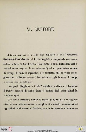 Al lettore