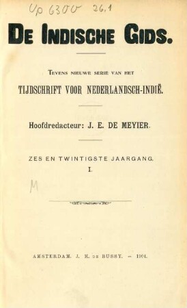 26,1.1904: De indische gids