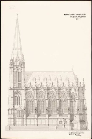 Fürstliche Gruft mit Kapelle und Friedhof: Seitenansicht