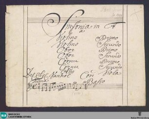 Symphonies - Don Mus.Ms. 1996 : F; BryVa F2 Hob I: F17