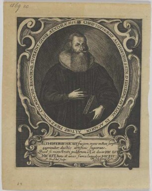 Bildnis des Christophorus Althoferus