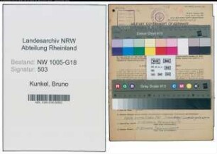 Entnazifizierung Bruno Kunkel , geb. 03.10.1908 (Schuhmacher)