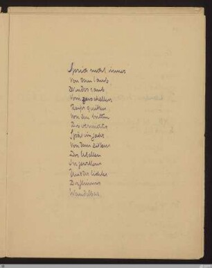 Sprich nicht immer : [SW III: H10]; [SW III, S. 89/145]