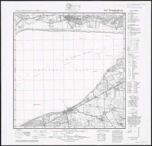 Meßtischblatt 1387 : Brandenburg (Frisches Haff), 1937 : Brandenburg (Frisches Haff). - Aufn. 1906, hrsg. 1908, bericht. 1922, letzte Nachtr. 1937. - 1:25000. - [Berlin]: Reichsamt für Landesaufnahme, 1937. - 1 Kt.