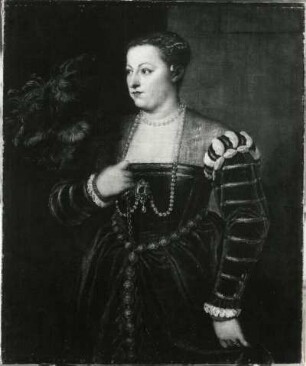 Tizians Tochter Lavinia : Tizian (1477-1576). Tizians Tochter Lavinia. Öl, Leinwand, 102 x 86 cm, um 1565