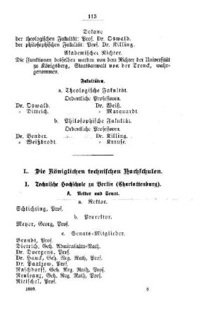 Die Königlichen technischen Hochschulen