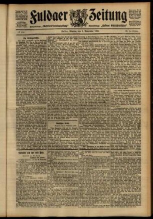 Ausgabe vom Montag, den 05. November 1906.