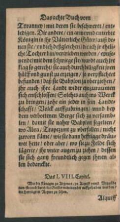 Das LVIII. Capitel.