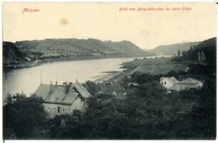 Meißen. Blick vom Bergschlösschen ins Elbtal