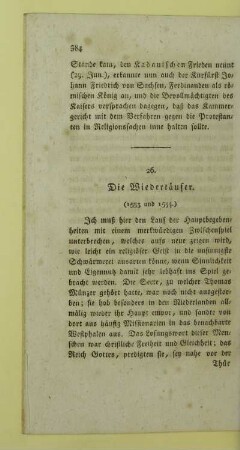 26. Die Wiedertaeufer. (1533 und 1534.)