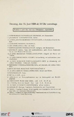 Dienstag, den 12. Juni 1928 (Nr. 1-491)
