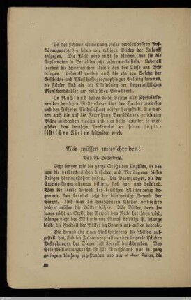 Wir müssen unterschreiben!