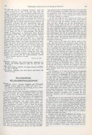 529-531 [Rezension] Hartshorne, Charles, Creative synthesis and philosophic method