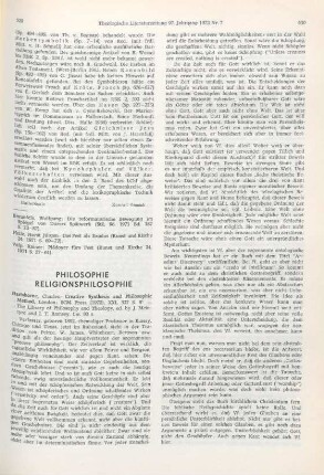 529-531 [Rezension] Hartshorne, Charles, Creative synthesis and philosophic method