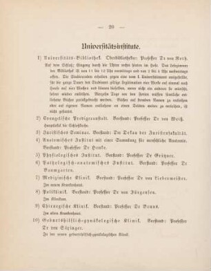 20-23, Universitätsinstitute