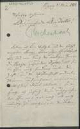 Brief von Heinrich Gottlieb Ludwig Reichenbach an Christian Heinrich Oppermann