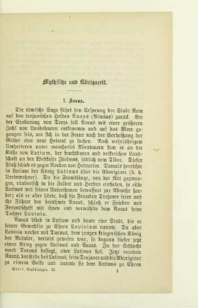 Mythische und Königszeit