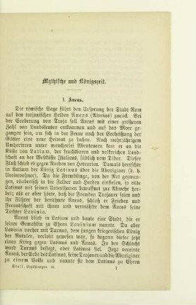 Mythische und Königszeit