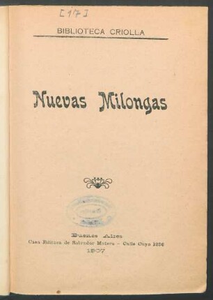 Nuevas milongas