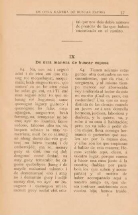 IX De otra manera de buscar esposa