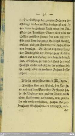 Neuere angeschwemmte Flözlager