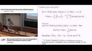 Macroscopic limit from a structured population model to the Kirkpatrick-Barton model