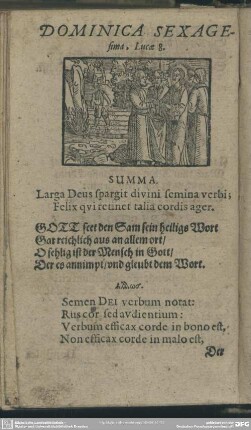 Dominica Sexagesima, Lucae 8.