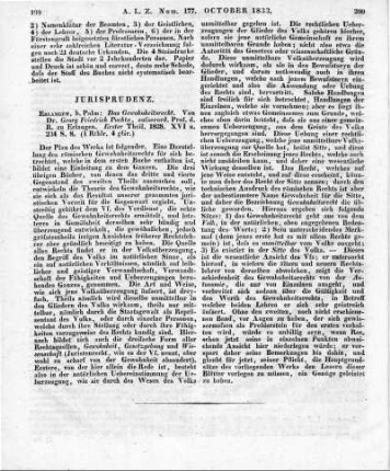 Puchta, G. F.: Das Gewohnheitsrecht. T. 1. Erlangen: Palm 1828