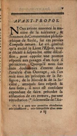 Lettres critiques ou analyse et réfutation de divers écrits modernes contre la religion, 11. Sur le livre de l'esprit