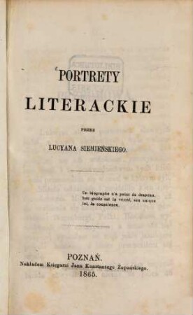 Portrety literackie