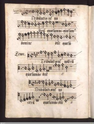 Joannes Chastelain : Tribulationem nostram quaesumus