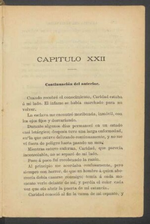 Capítulo XXII - Continuación del anterior.