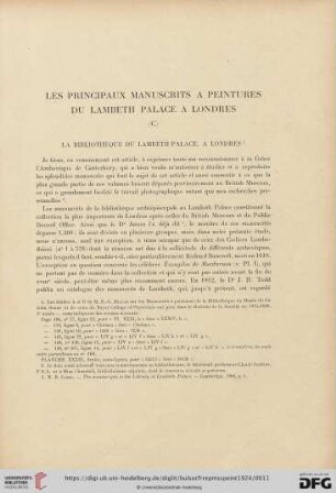 8: Les principaux manuscrits a peintures du Lambeth Palace a Londres, [1]