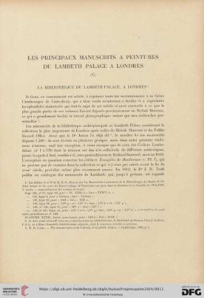 8: Les principaux manuscrits a peintures du Lambeth Palace a Londres, [1]