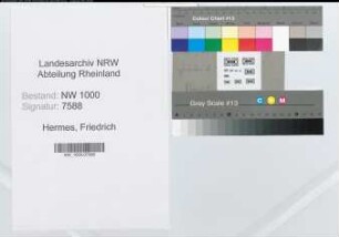 Entnazifizierung Friedrich Hermes, geb. 09.12.1889 (Versicherungsangestellter)