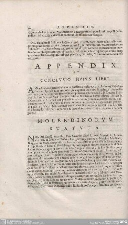 APPENDIX ET CONCLUSIO HUIUS LIBRI.