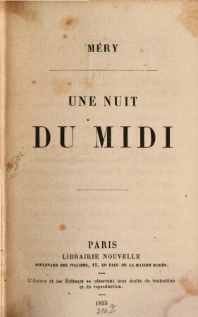 Une nuit du midi