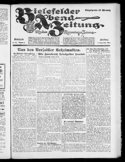 Bielefelder Abend-Zeitung. 1923-1924