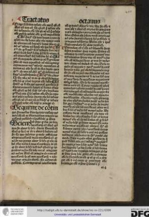 Sequitur de contingit. Premissis verbis incipit et desinit determinandum est de istis dictionibus contingens necessarium...